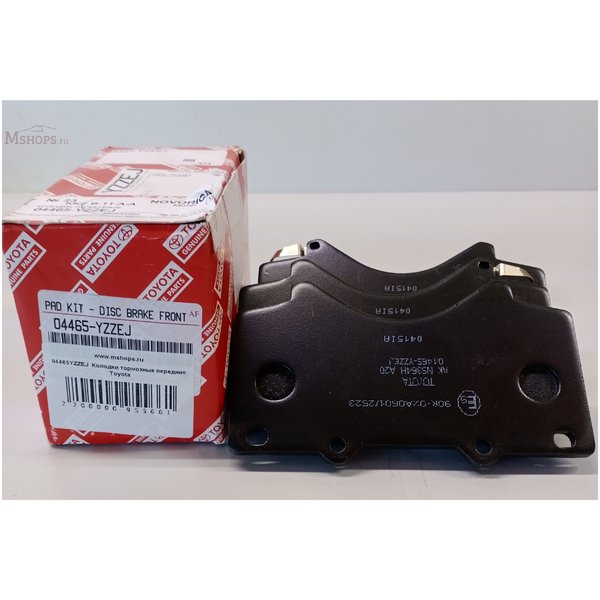 Колодки тормозные передние Toyota 04465-60280 оригинал 04465-YZZEJ LX570 #J200 (D2278M,NP1045,SN139P