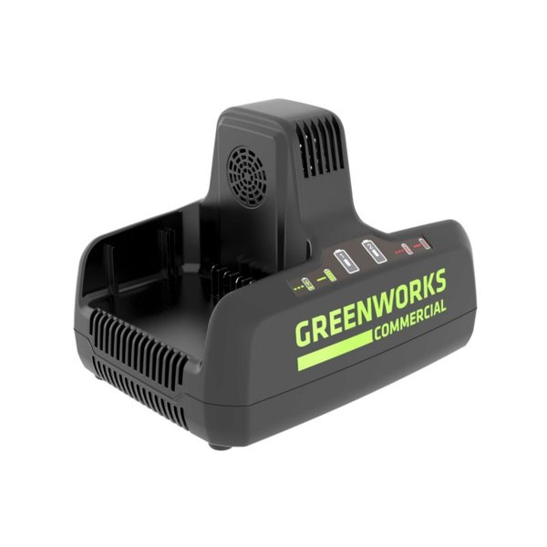 Быстрое зарядное устройство для 2-х аккумуляторов GreenWorks G82C2,82V,8A
