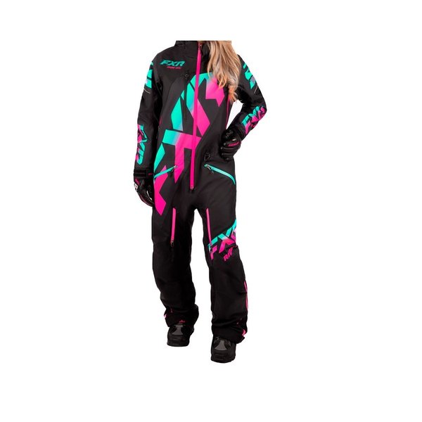 Комбинезон FXR CX F.A.S.T. с утеплителем (Black/Mint-E Pink Fade, 2)