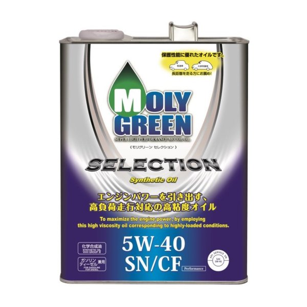 Масло моторное Molygreen Selection 5W40 SN/CF 4л