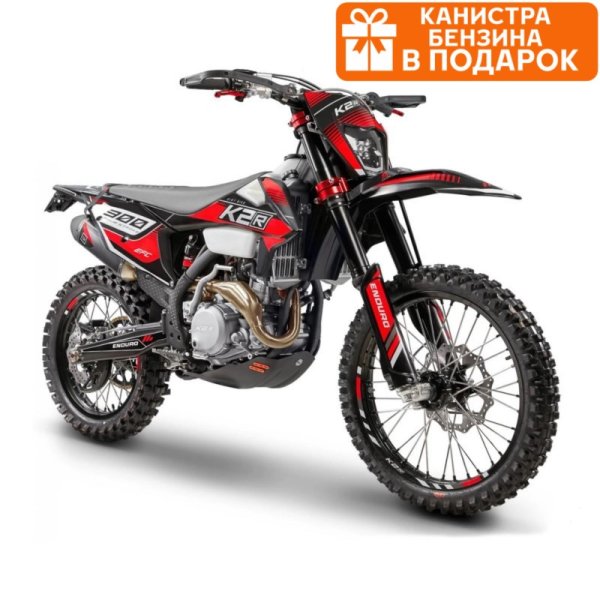 Мотоцикл K2R EFC300 красный/черный
