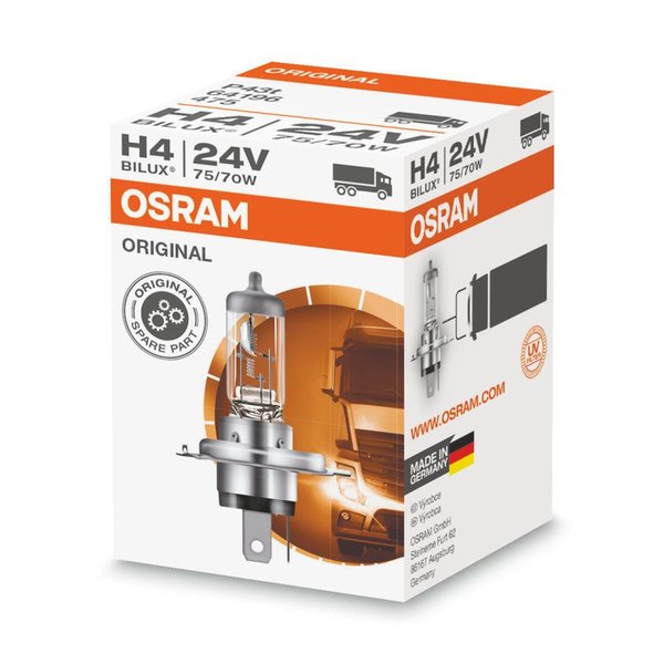 Лампа H4 Osram 24V 64196  (75/70W) Германия      