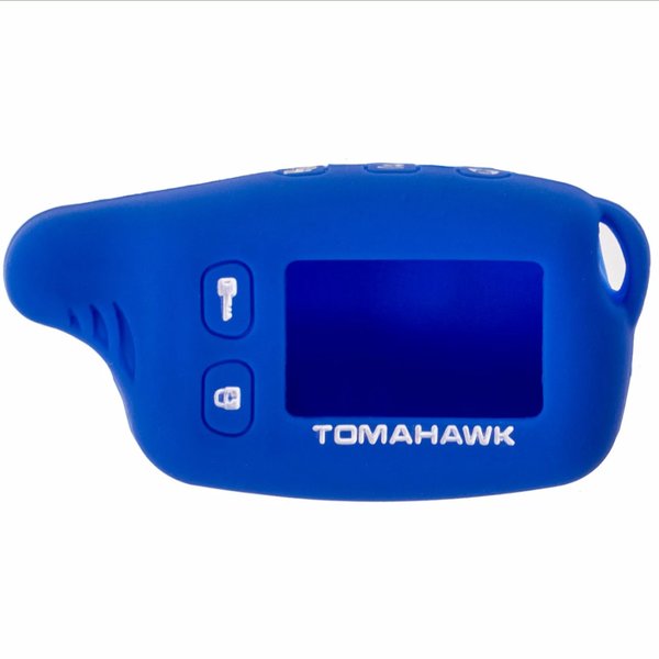 Чехол на сигнализацию Tomahawk TW 9010,9020.9030 силиконовый синий