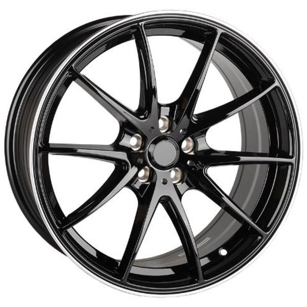 Диск литой 16*7 4*100/4*114,3 Et30 73,1 Rew024-6 BMF+Black Rivets Anzoo