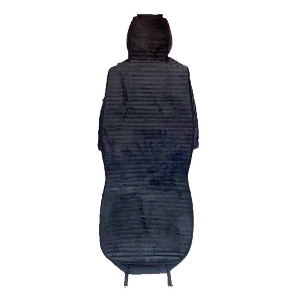 Чехлы велюр (полоска) черн/чер Солист