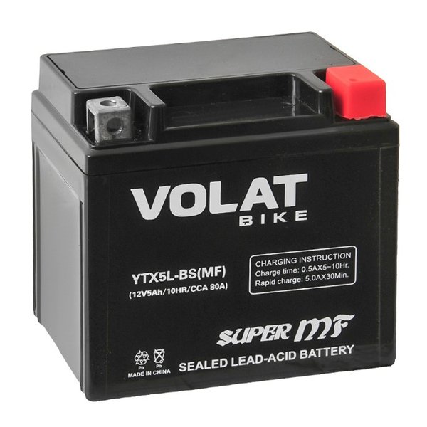 Аккумулятор мото Volat Bike YTX5L-BS 5 А/ч L