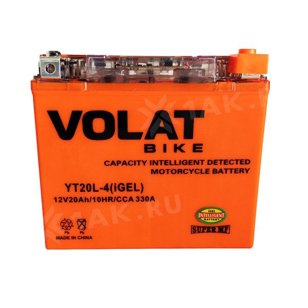 Аккумулятор мото Volat Bike YT20L-4 20 А/ч L