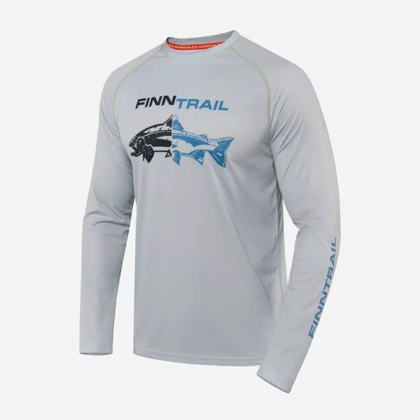 Лонгслив Finntrail Wave Fish 6611 Grey XXXL