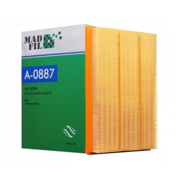 Фильтр воздушный Madfil A-0887 (1109130V5070 Оригинал JAC) J7/JS4/Москвич