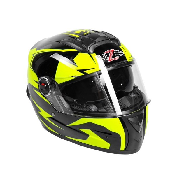 Шлем мото интеграл HIZER B565 (S) #3 black/yellow