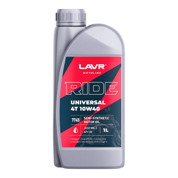 Масло моторное Lavr Moto 4-T Ride Universal LN7745 10W40 1
