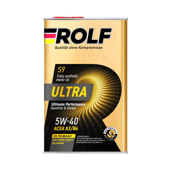 Масло моторное Rolf Ultra 5W40 A3/B4 4