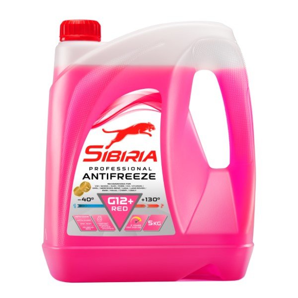 Антифриз Sibiria G12+ Красный 5