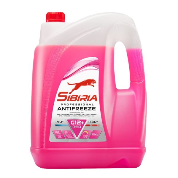 Антифриз Sibiria G12+ Красный 10