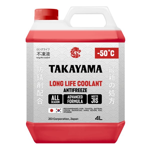 Антифриз Takayama Long Life Coolant Красный 4