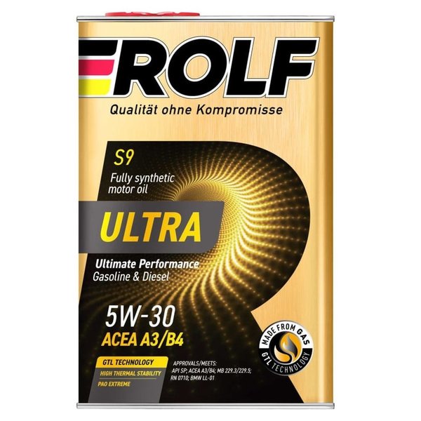 Масло моторное Rolf Ultra 5W30 A3/B4 4