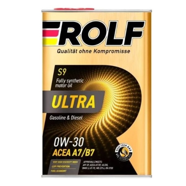 Масло моторное Rolf Ultra 0W30 A7/B7 4