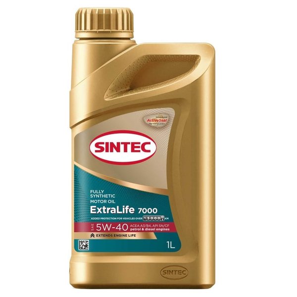 Масло моторное Sintec Extralife 7000 5W40 SN/CF 1 