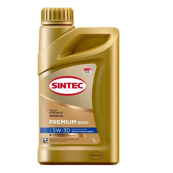 Масло моторное Sintec Premium 9000 5W30 SN/C3 1 