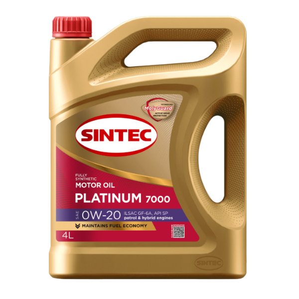 Масло моторное Sintec Platinum 7000 0W20 SP/GF-6 4 