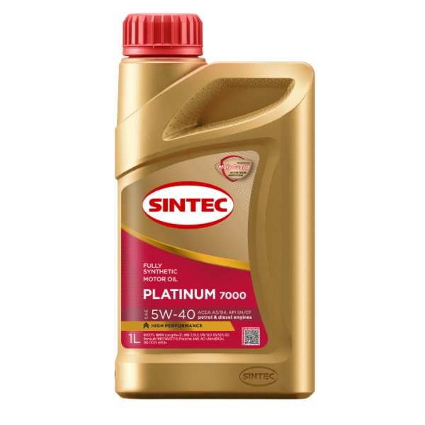 Масло моторное Sintec Platinum 7000 5W40 A3/B4 1 