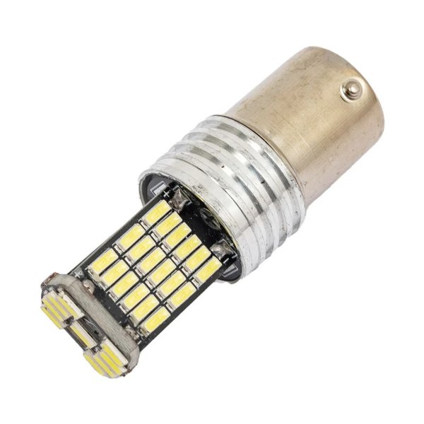 Лампа св/д BA15s S25 (P21W) 12V 45 SMD диодов 1-конт Белая