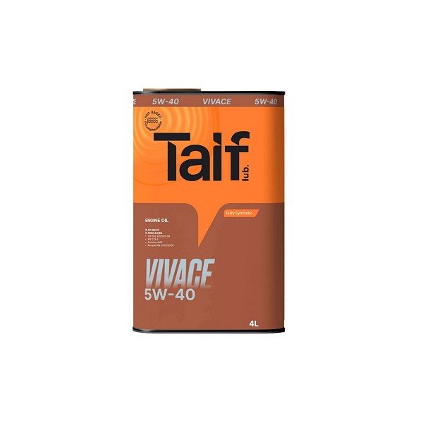Масло моторное Taif Vivace 5W40 A3/B4 4