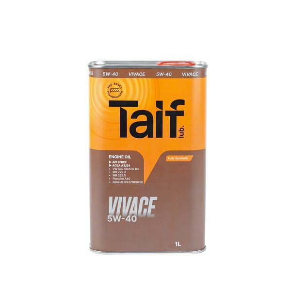 Масло моторное Taif Vivace 5W40 A3/B4 1