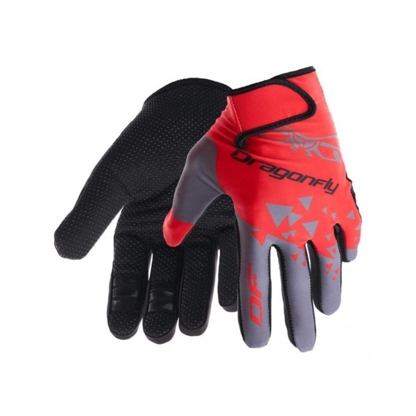 Перчатки DF CROSS Red - Grey S Dragonfly