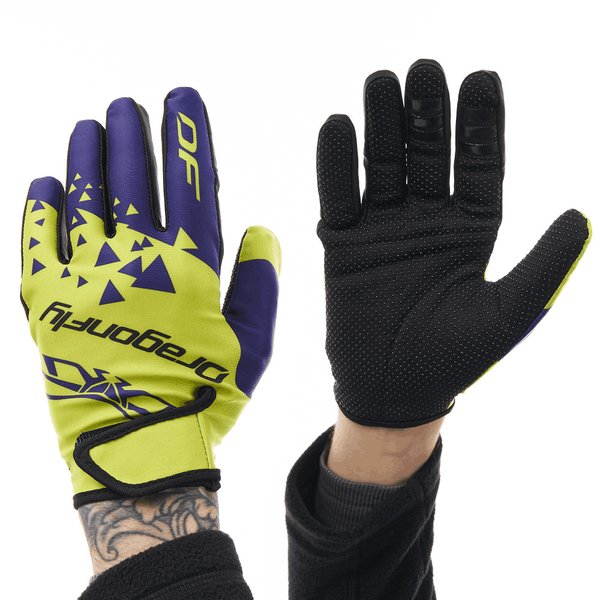 Перчатки DF CROSS Lime - Ultramarine XL Dragonfly