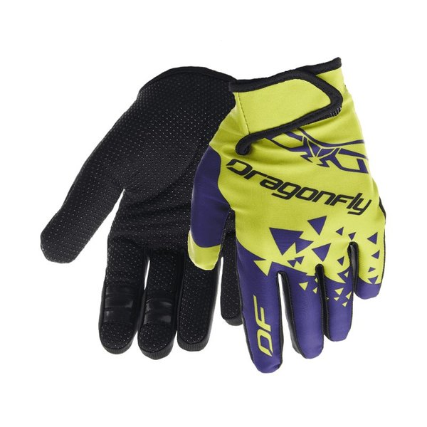 Перчатки DF CROSS Lime - Ultramarine XL Dragonfly