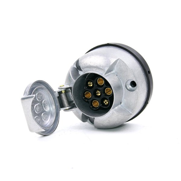 Розетка 7pin 12V TRAILERCOM ТМ3004С (металл)