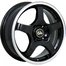 Диск литой 15*6 4*100 Et40 60,1 CR-14 A1051 BKF Cross Street