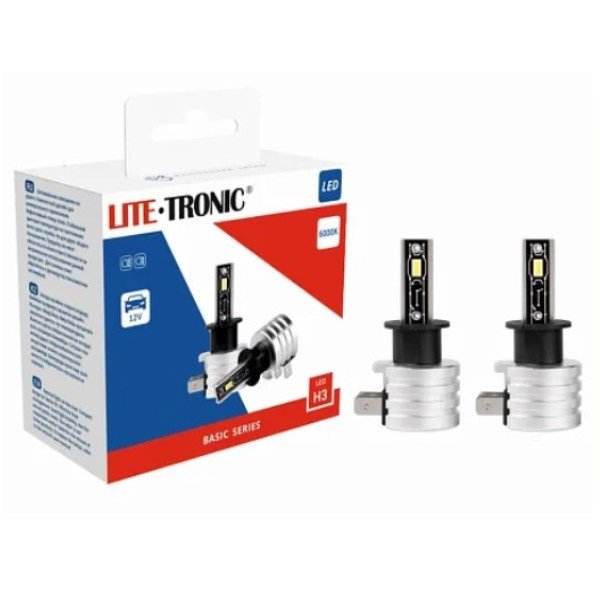 Лампа H3 LITE-TRONIC BASIC H3BSLEDX2 LED 6000K12V 2шт