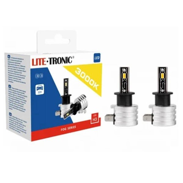 Лампа H3 LITE-TRONIC FOG H3FSLEDX2 LED 3000K 12V 2шт
