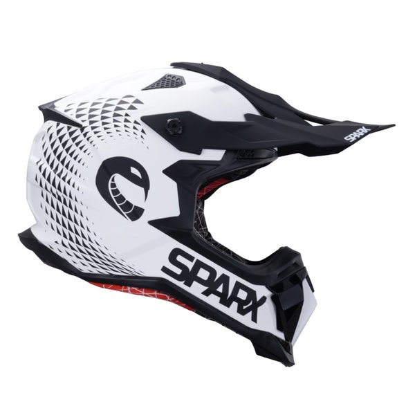 Шлем Sparx Raptor JH-601 бело-черный XL