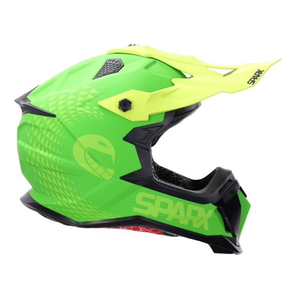 Шлем Sparx Raptor JH-601 зелено-черный XL