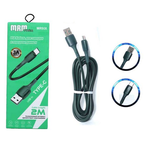 USB Кабель MRM Быстрая зарядка 3А type-c MR93t (2метр ) 188