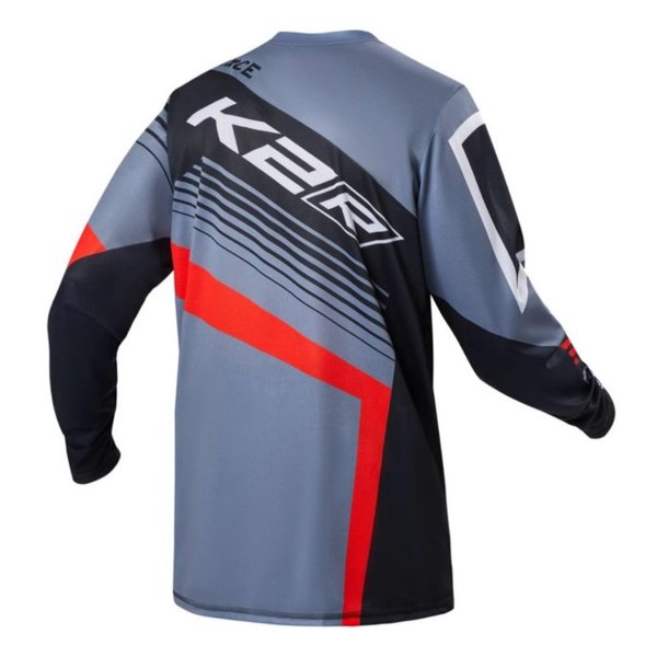 Джерси K2R MX LIGHT, Grey/Black/Red, 44