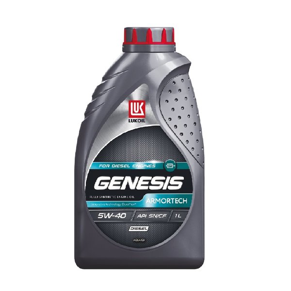 Масло моторное Лукойл Genesis Armortech Diesel 5W40 Синтетика SN/CF Россия 1