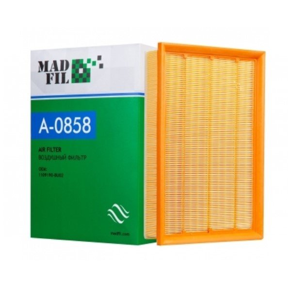 Фильтр воздушный Madfil A-0858 (1109190-BU02 Оригинал Changan) Hunter/Hunter Plus  