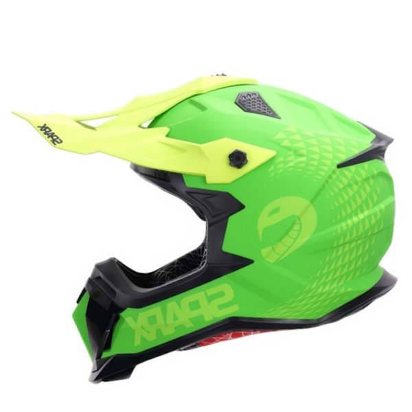 Шлем Sparx Raptor JH-601 зелено-черный M