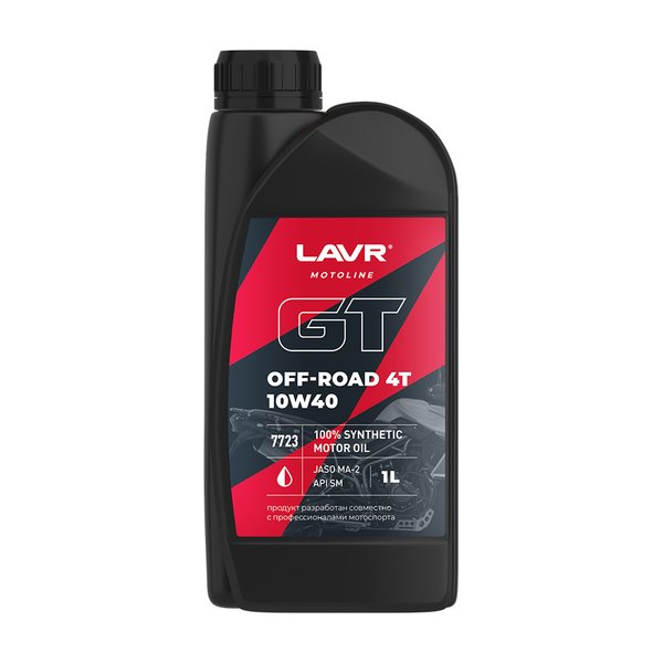 Масло моторное Lavr Moto 4-T GT Off-Road LN7723 10W40 1