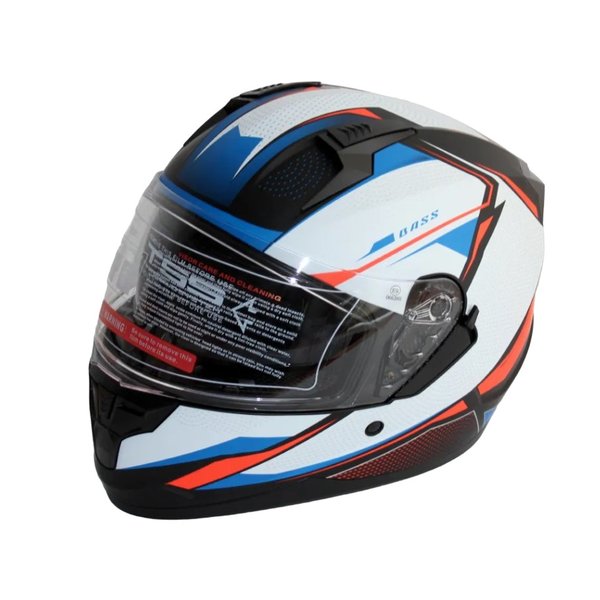 Мотошлем RACER BLD-M62 (XL) черный/синий/белый (9) интеграл