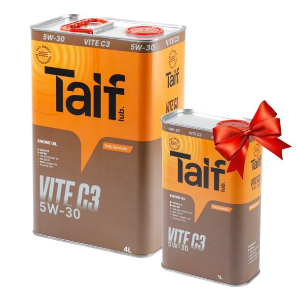 Масло моторное Taif Vite 5W30 C3 Акция 4+1 