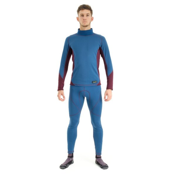 Термобелье зимнее с высоким воротом Мужское Bordo - Deep Blue 2023 S Dragonfly