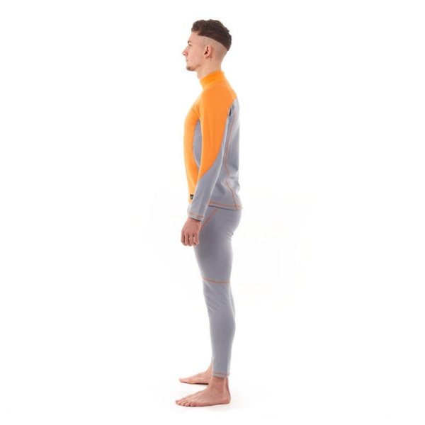 Термобелье зимнее с высоким воротом Мужское Orange - Gray 2023 XXL Dragonfly
