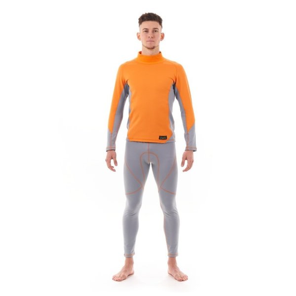 Термобелье зимнее с высоким воротом Мужское Orange - Gray 2023 L Dragonfly