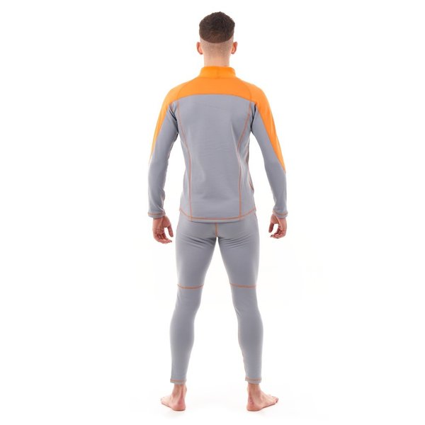 Термобелье зимнее с высоким воротом Мужское Orange - Gray 2023 XL Dragonfly