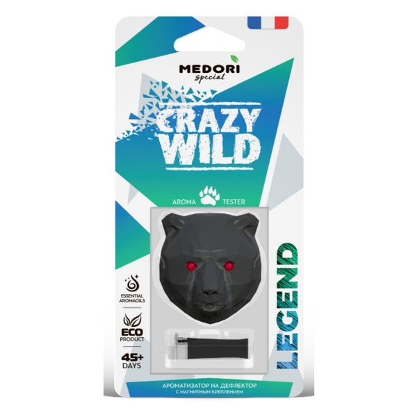 Ароматизатор Medori BEAR 3D LEGEND дефл. 12/бл